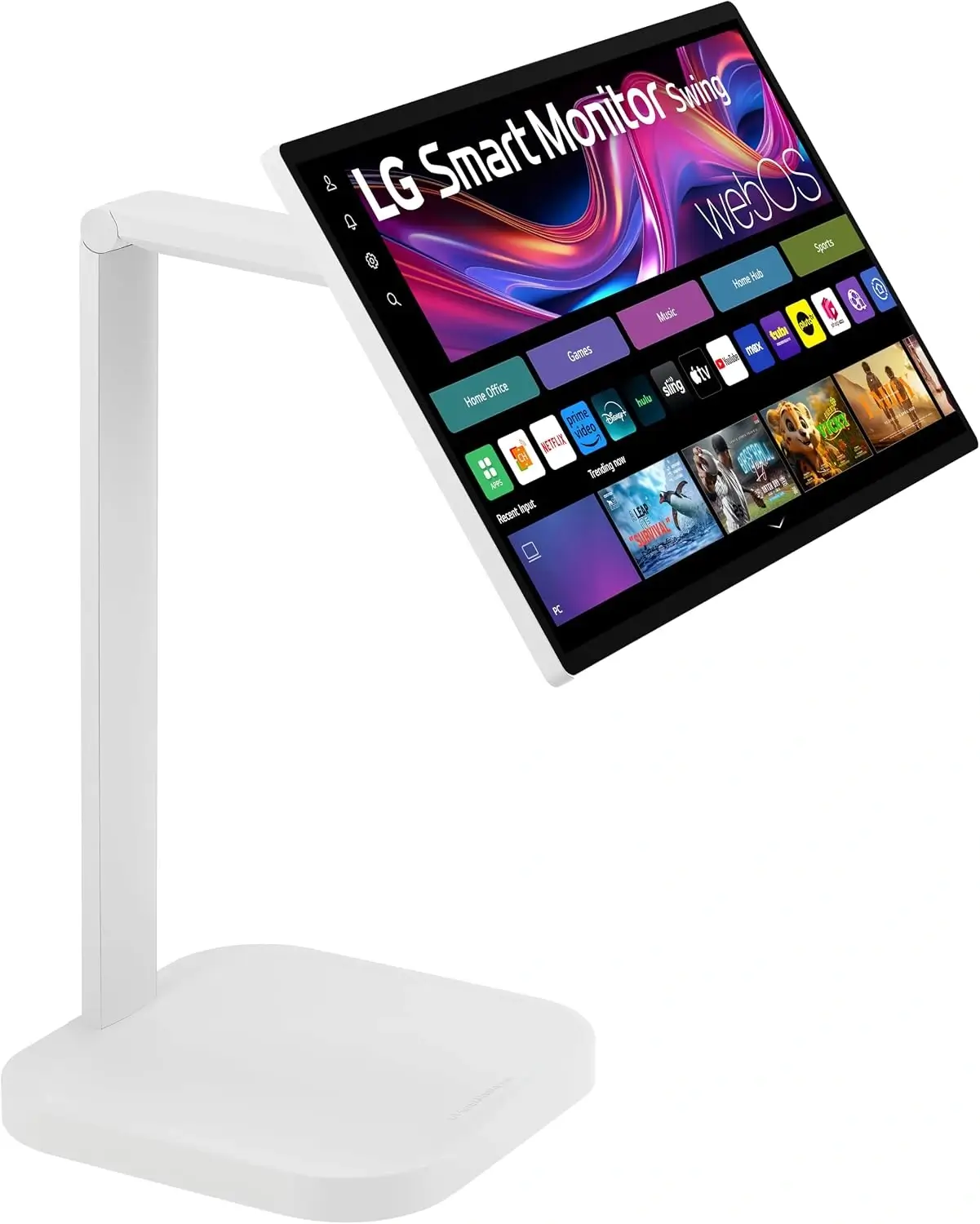 LG Smart Monitor Swing 32U889SA W 32 Inch 4K UHD IPS Touchscreen Adjustable Wheeled & Screen Built in Speaker - product image