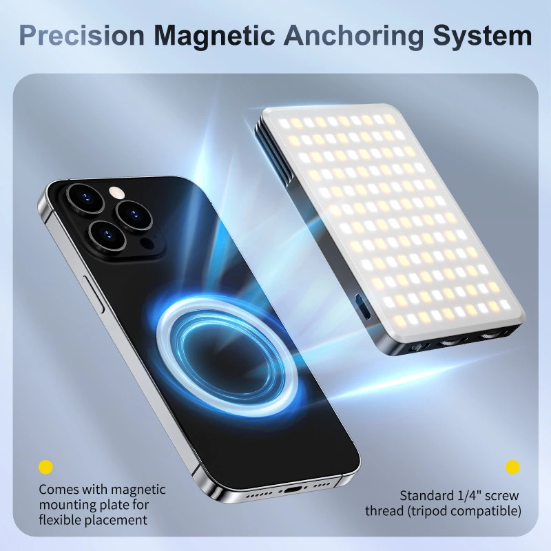 JMARY FM-168R PORTABLE LED LIGHT MAGNETIC MAGSAFE VIDEO FILL LAMP product thumbnail 4