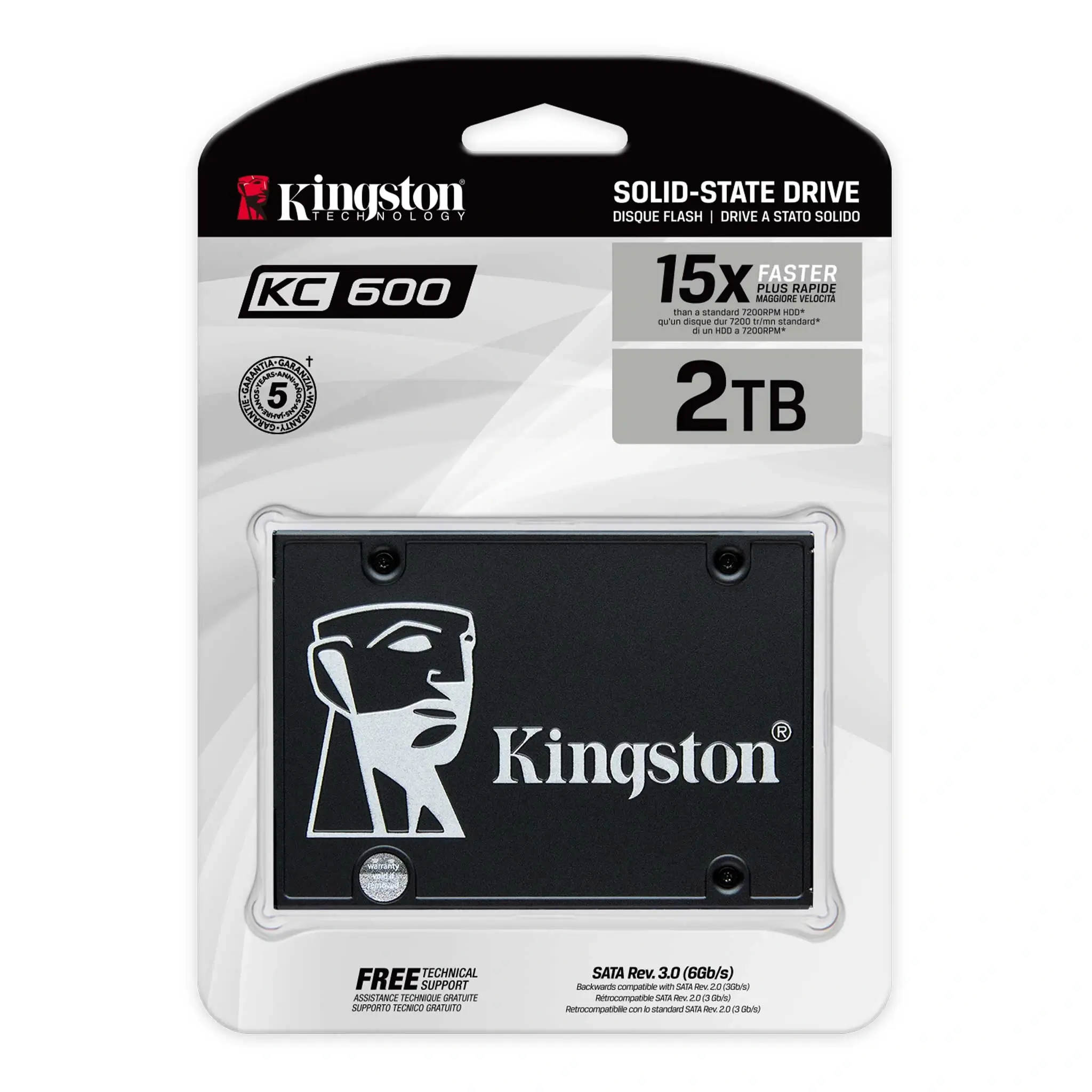 Kingston KC600 2TB SATA III SSD - Kingston KC600 2TB SATA SSD Kingston KC600 2TB SATA III SSD - Kingston KC600 2TB SATA SSD