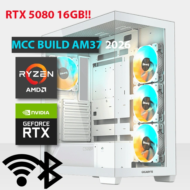 MCC AM37 26 MIDAS Gaming PC Build || AMD Ryzen 9 9950X3D 16 Core GIGABYTE AORUS GeForce RTX 5080 MASTER 16GB GDDR7 Graphics C