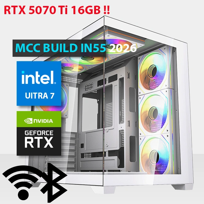 MCC IN55 26 MIDAS Gaming PC Build || Intel Core Ultra 7 270K Plus 24 cores GeForce RTX 5070 Ti OC 16GB GDDR7 Graphics Card - MCC IN55 26 MIDAS Gaming PC Build || Intel Core Ultra 7 270K Plus 24 cores GeForce RTX 5070 Ti OC 16GB GDDR7 Graphics Card -