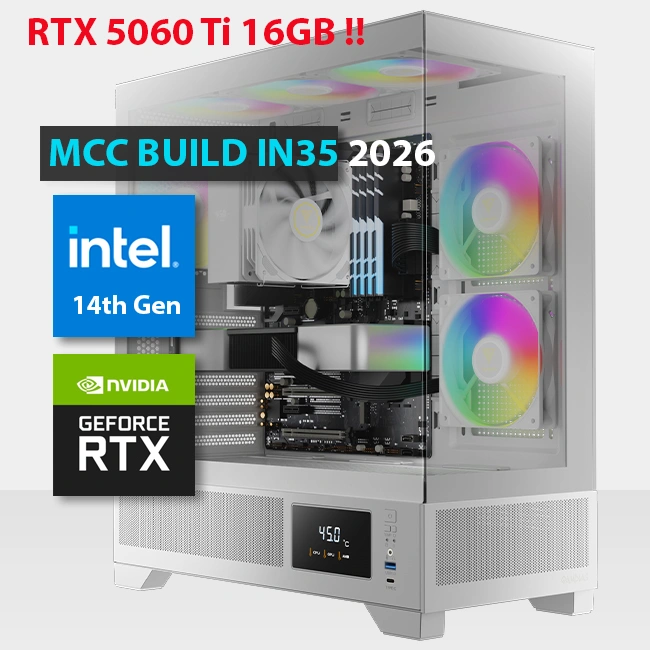 MCC IN35 26 MIDAS Gaming PC Build || Intel Core i5 14400F 10 Core MSI Ventus GeForce RTX 5060 Ti 16GB OC Edition GDDR7 Graphi