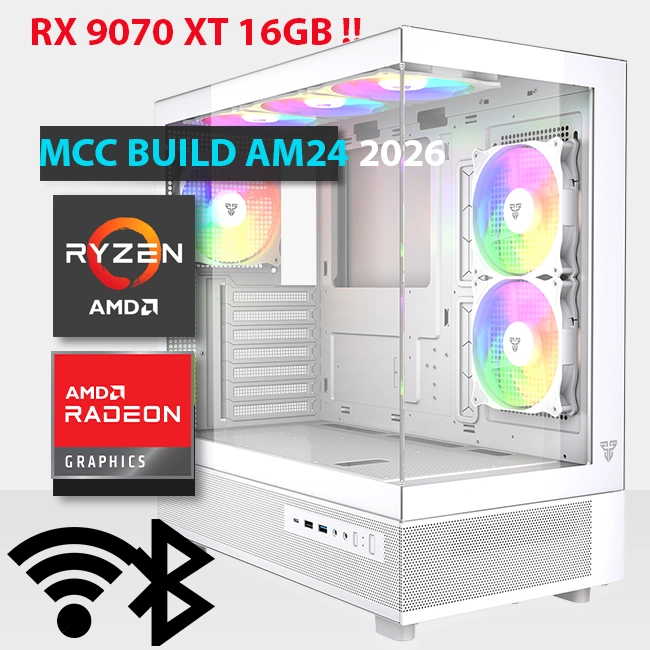 MCC AM24 26 MIDAS Gaming PC Build || AMD Ryzen 5 9600X 6 Core AMD Radeon RX 9060 XT 16GB GAMING OC GDDR6 Graphics Card - AMD MCC AM24 26 MIDAS Gaming PC Build || AMD Ryzen 5 9600X 6 Core AMD Radeon RX 9060 XT 16GB GAMING OC GDDR6 Graphics Card - AMD