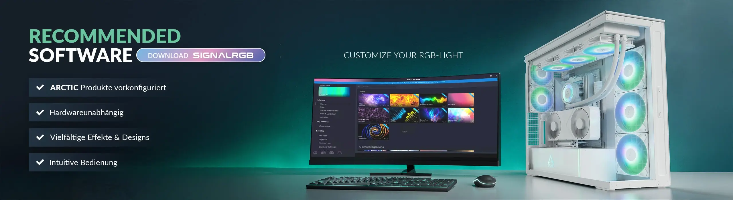 Arctic Xtender VG White Clear Glass