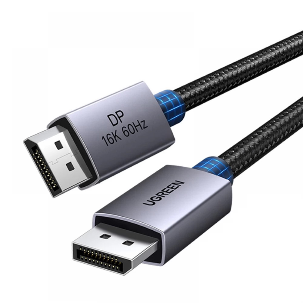 UGREEN 55567 DISPLAYPORT 2.1 CABLE 16K 60HZ ALUMINUM ALLOY – 1M
