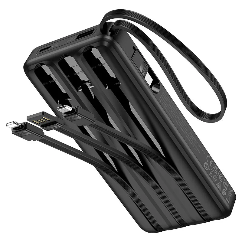 HOCO J146 POWER BANK NIGHT TIDE WITH 4 CABLES 10000MAH - product image 1