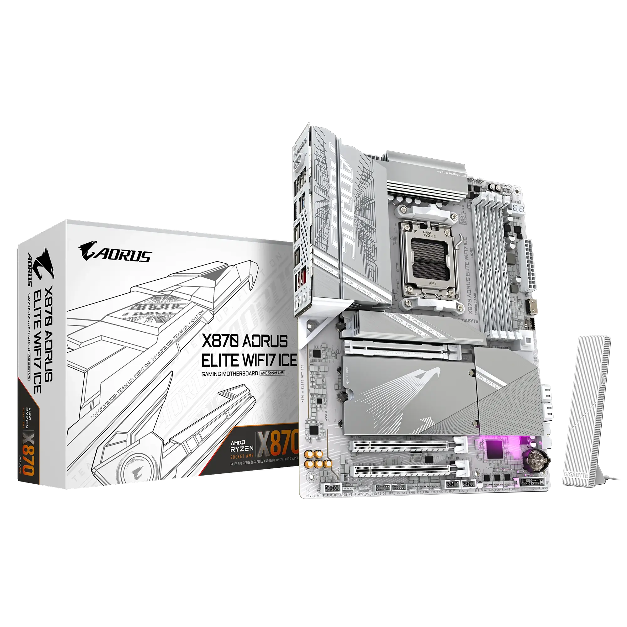 GIGABYTE X870 AORUS ELITE WIFI7 ICE motherboard