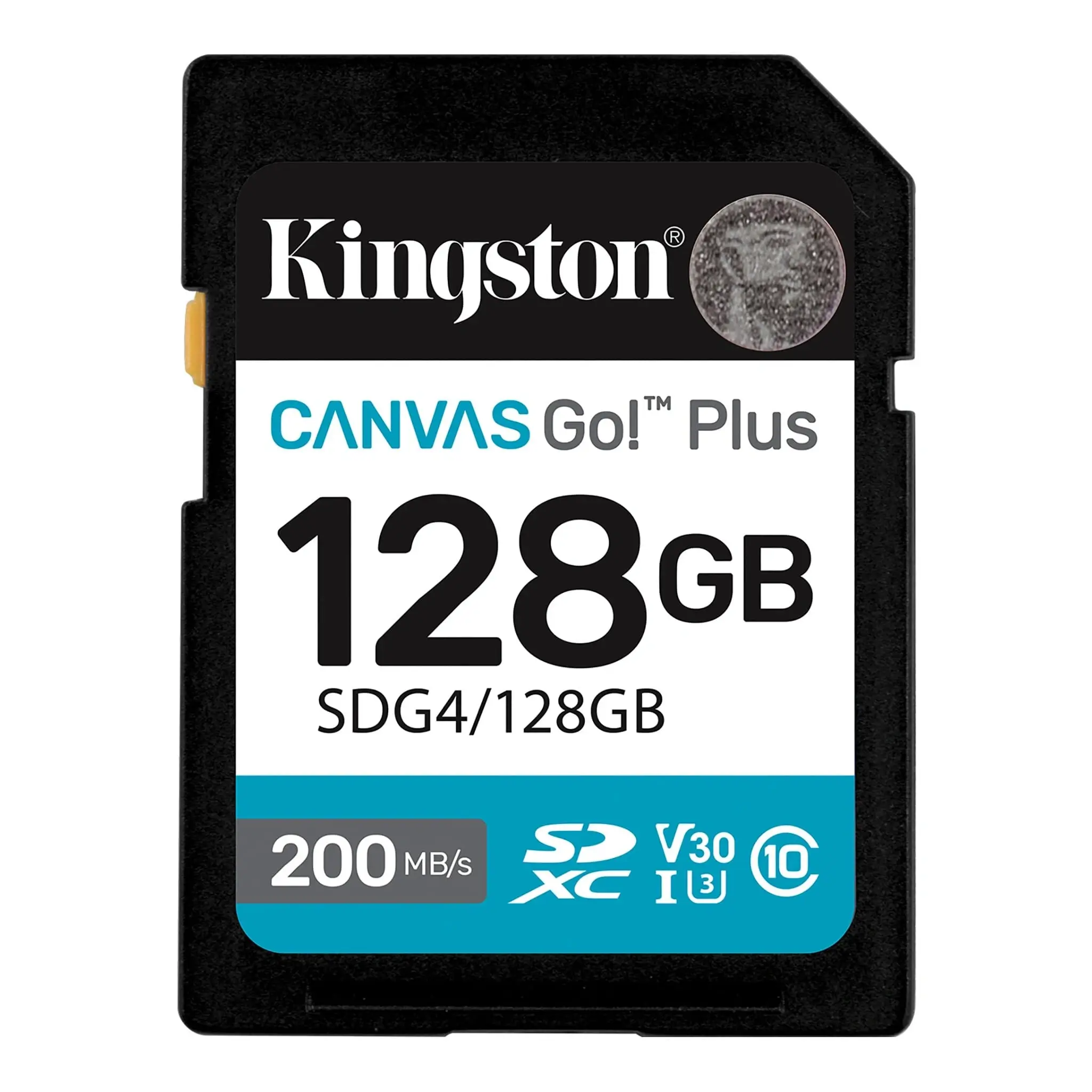 Kingston Canvas Go! Plus 128GB SD memory card For DSLRs, Mirrorless Cameras & 4K Video Up to 200MB/s Read, 160MB/s Write