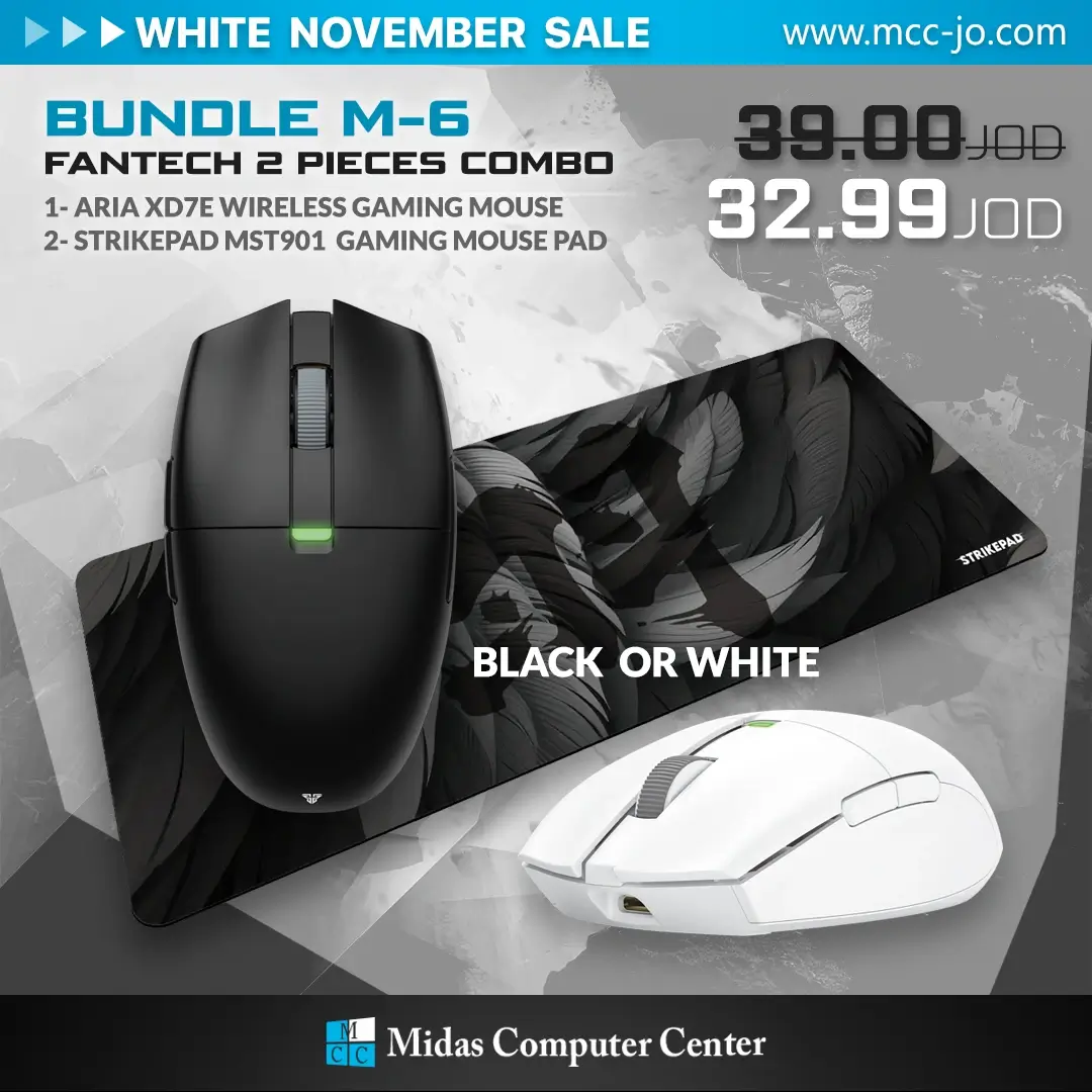Fantech Bundle M-6 Gaming Accessories - XD7E Gaming Mouse + MST901 Waterproof Mouse Pad