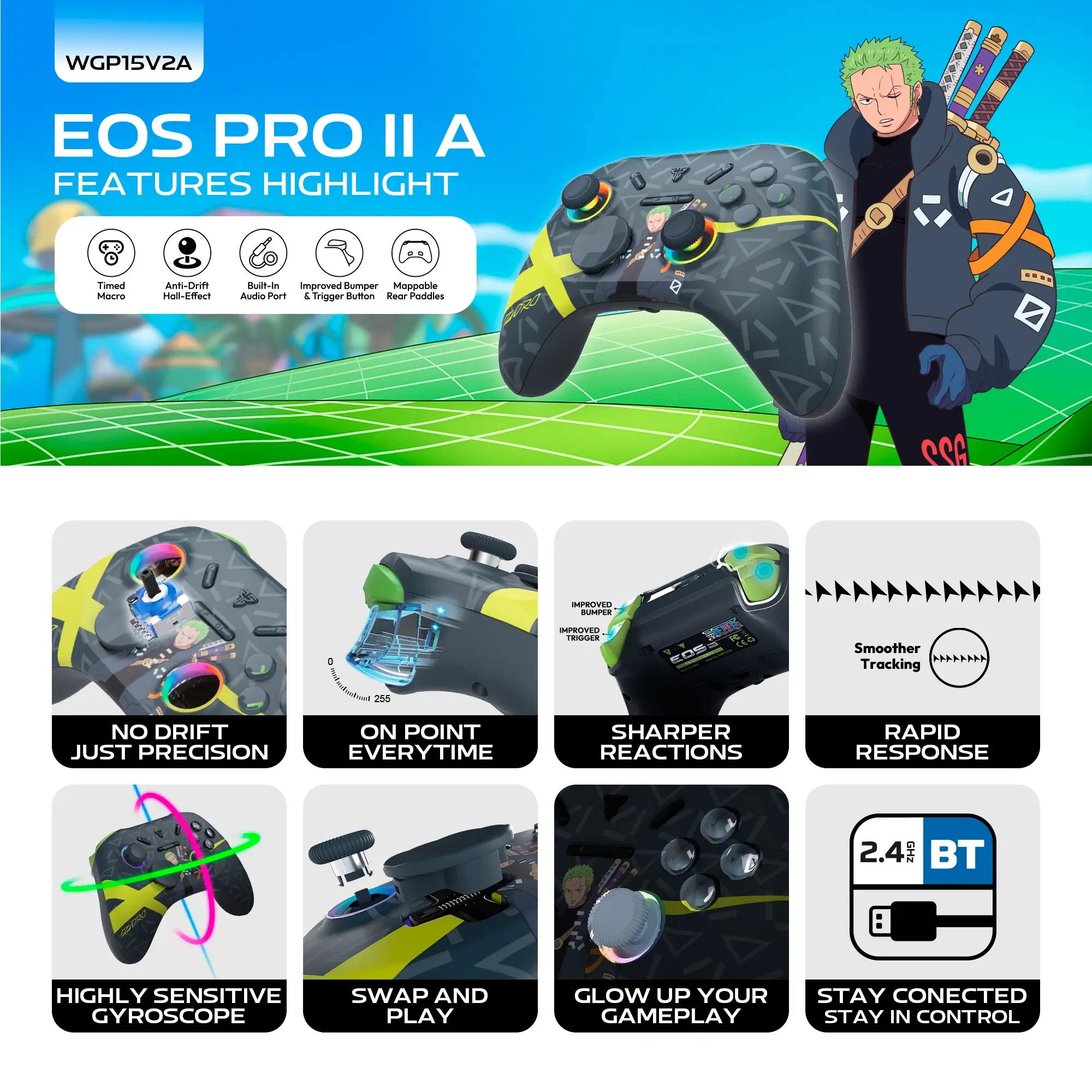 Fantech EOS II PRO WGP15V2A ONE PIECE Zoro Edition