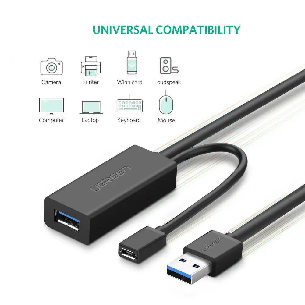 UGREEN 20827 USB 3.0 ACTIVE EXTENSION CABLE 5GBPS 10M - product image 1