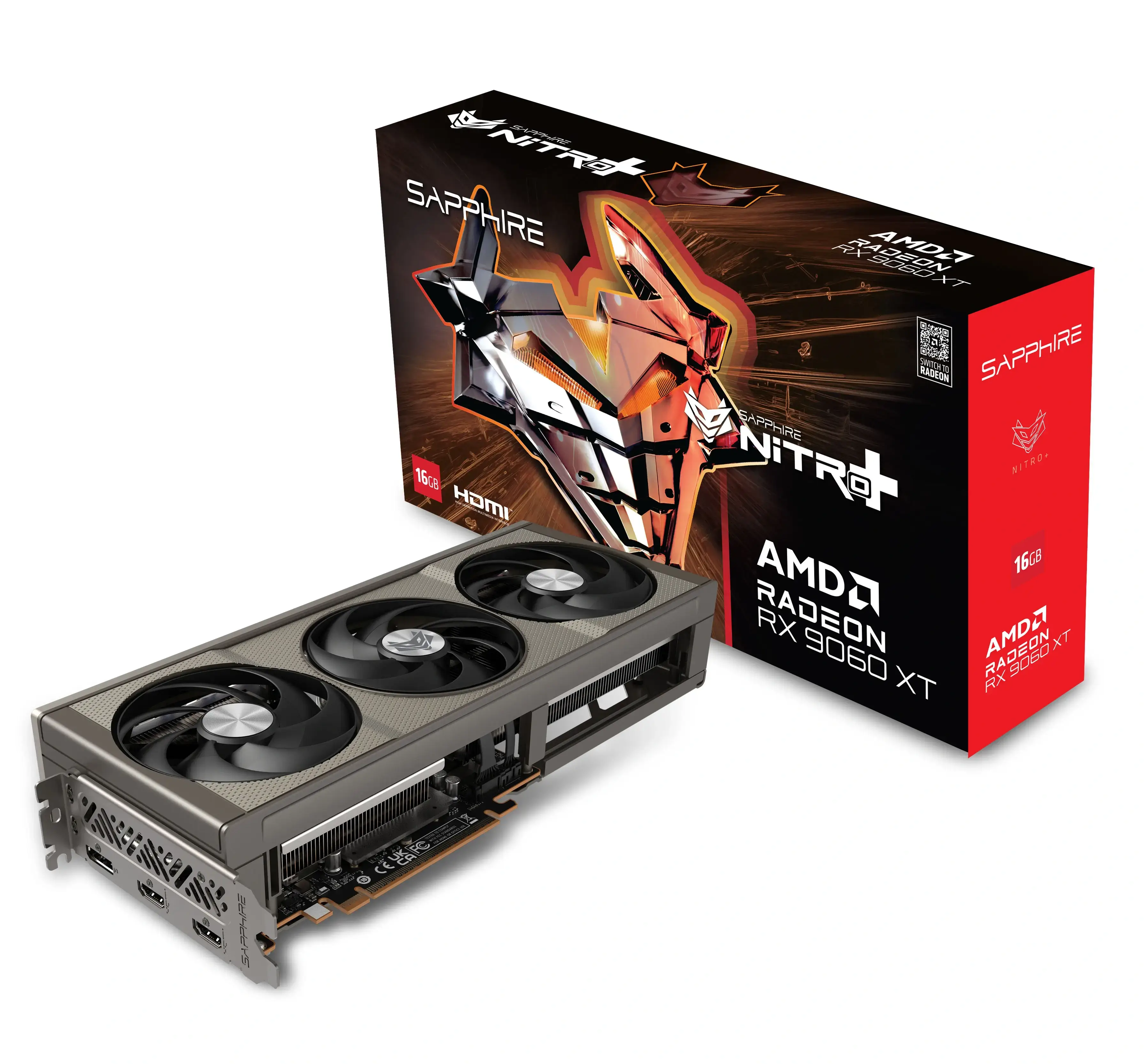 SAPPHIRE NITRO+ AMD Radeon RX 9060 XT 16GB Gaming OC GDDR6 Graphics Card - AMD RDNA 4 Architecture SAPPHIRE NITRO+ AMD Radeon RX 9060 XT 16GB Gaming OC GDDR6 Graphics Card - AMD RDNA 4 Architecture