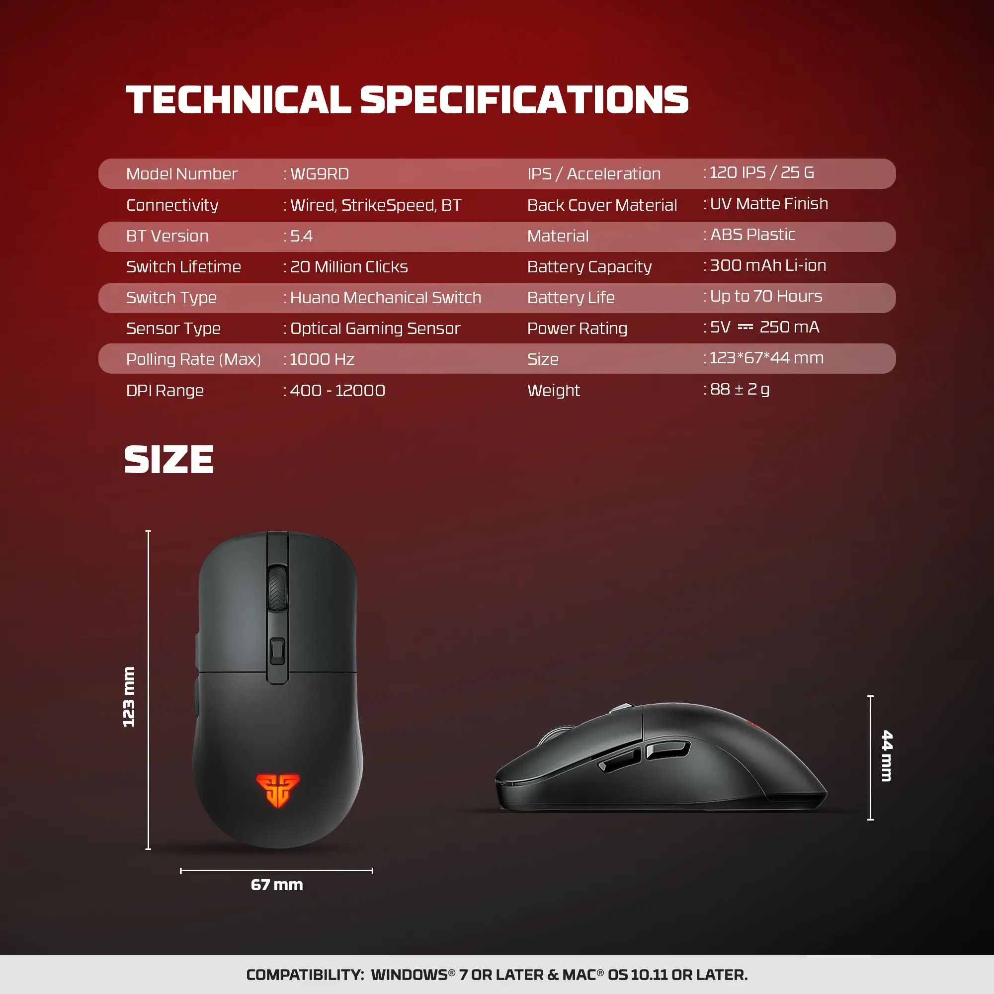 Fantech WG9RD Mouse