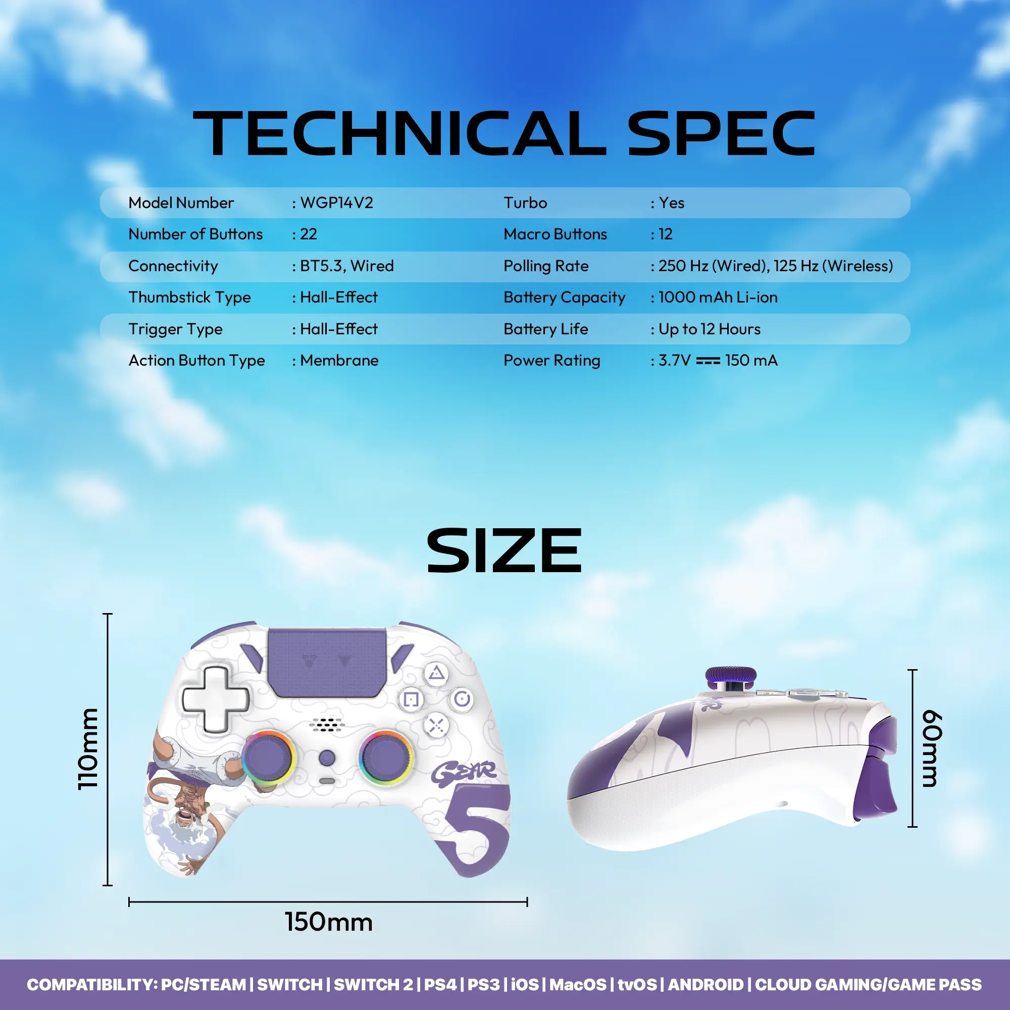 Fantech WGP14V2 Gear5 Edition&nbsp;Gamepad