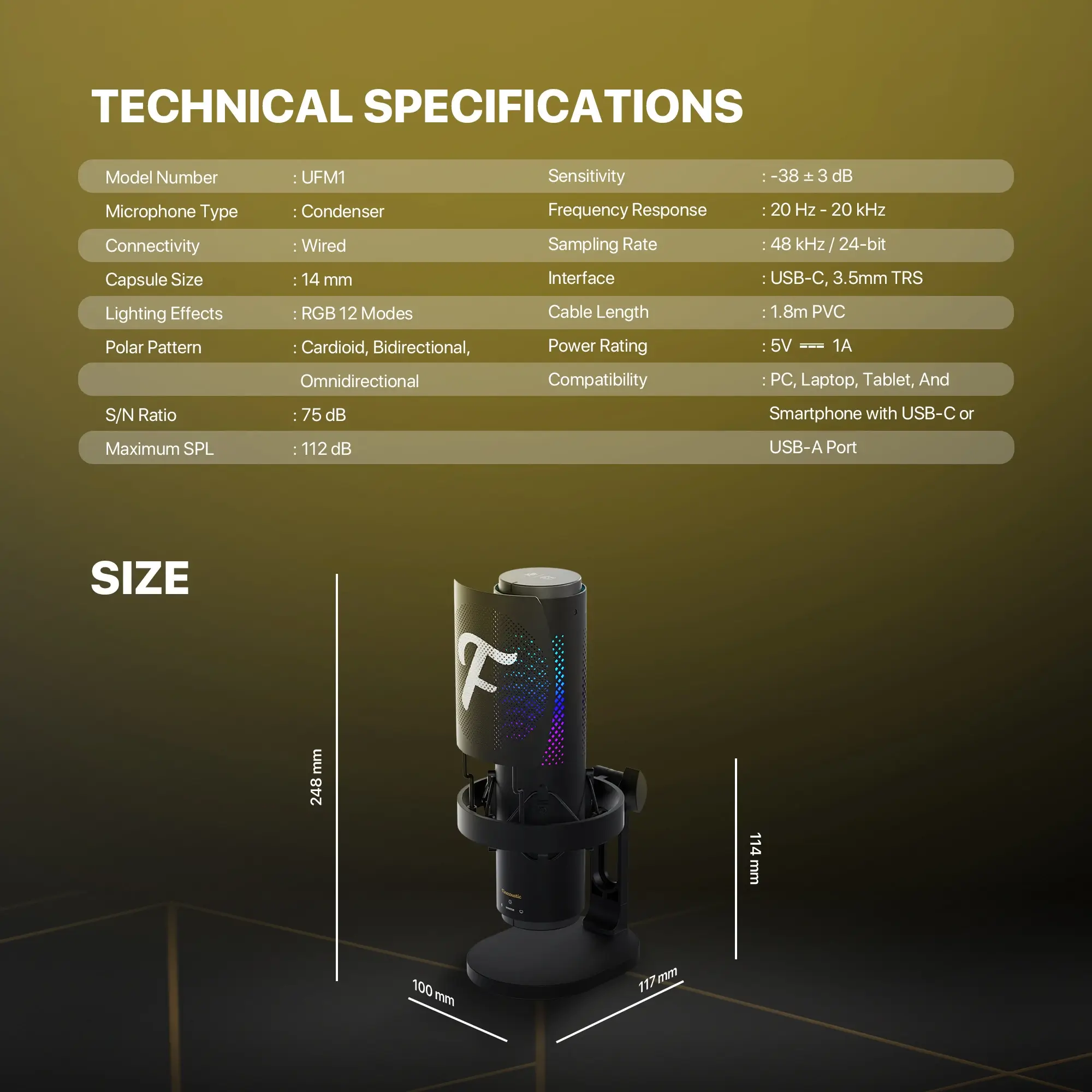 Fantech Finecoustic UFM1 Microphone&nbsp;
