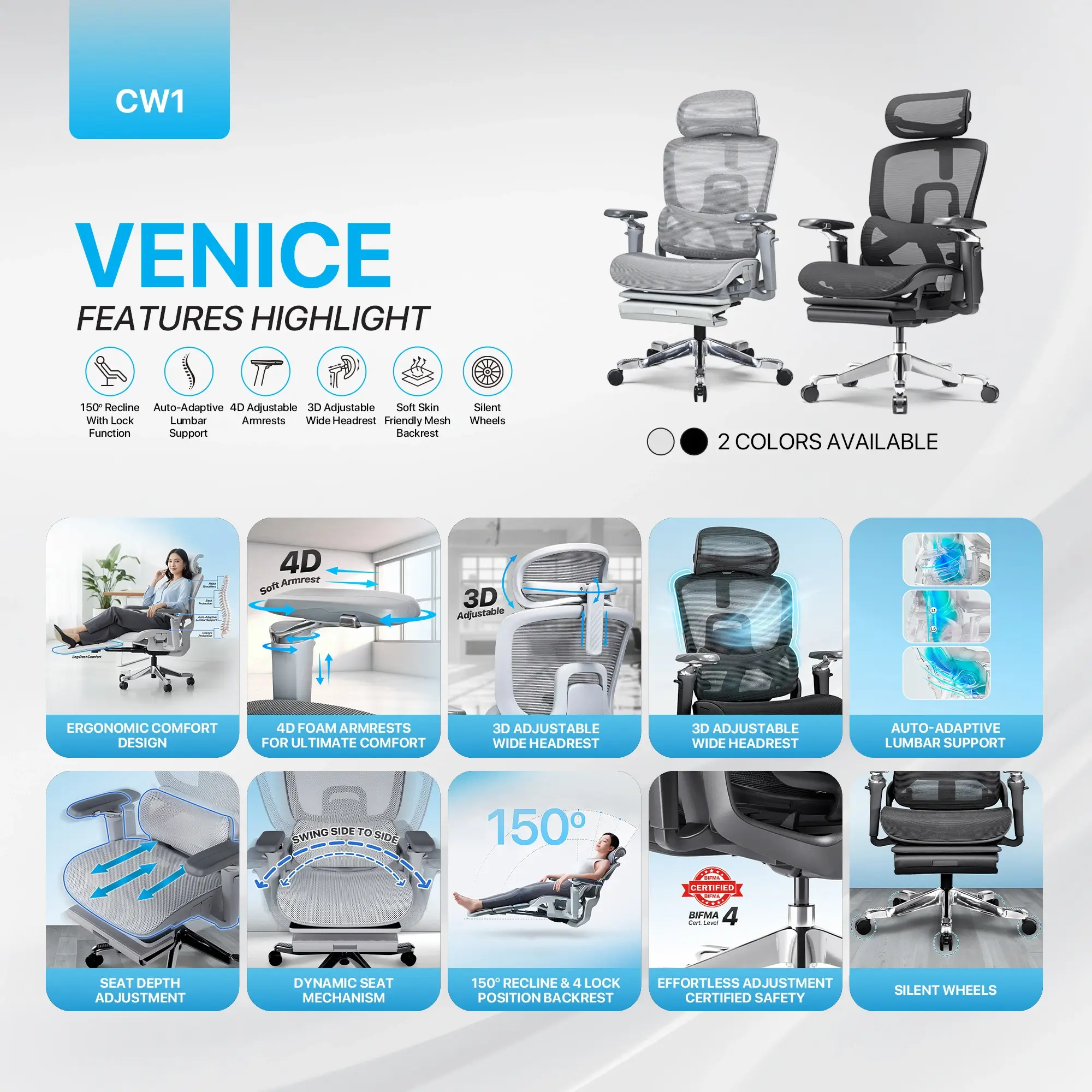 Fantech Workstation CW1 Venice office Chair